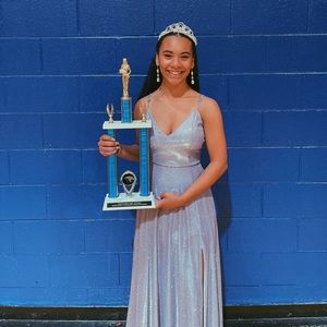 Windsor Sparkly Purple Prom Dress